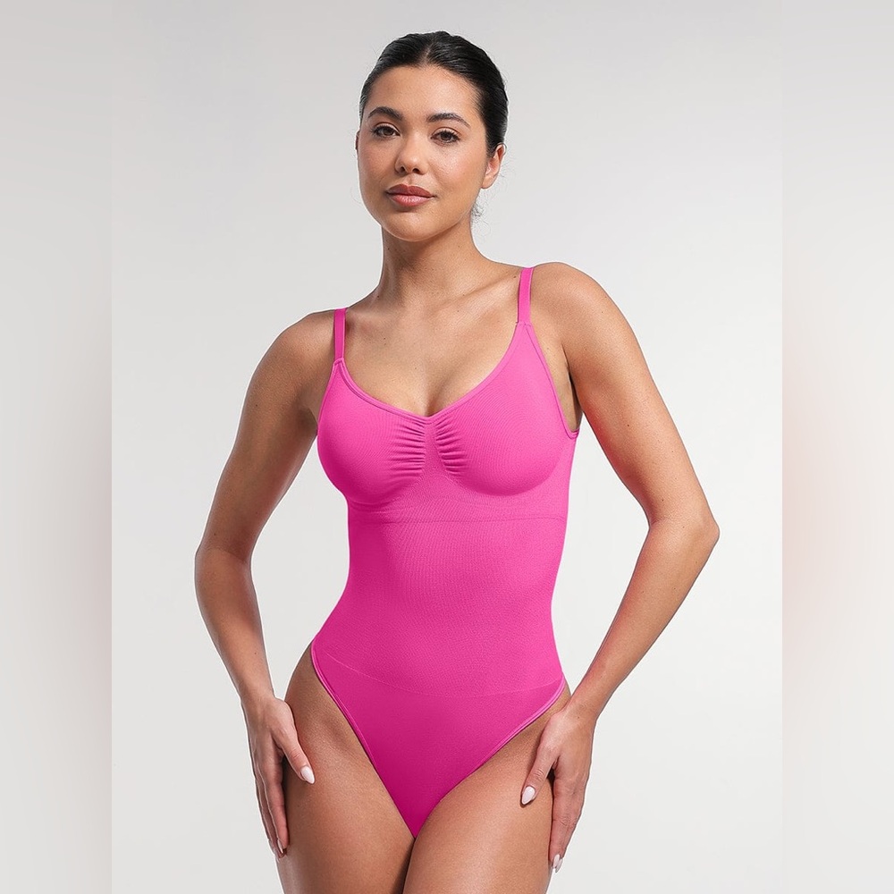 Seamless Pink Shapewear Bodysuit